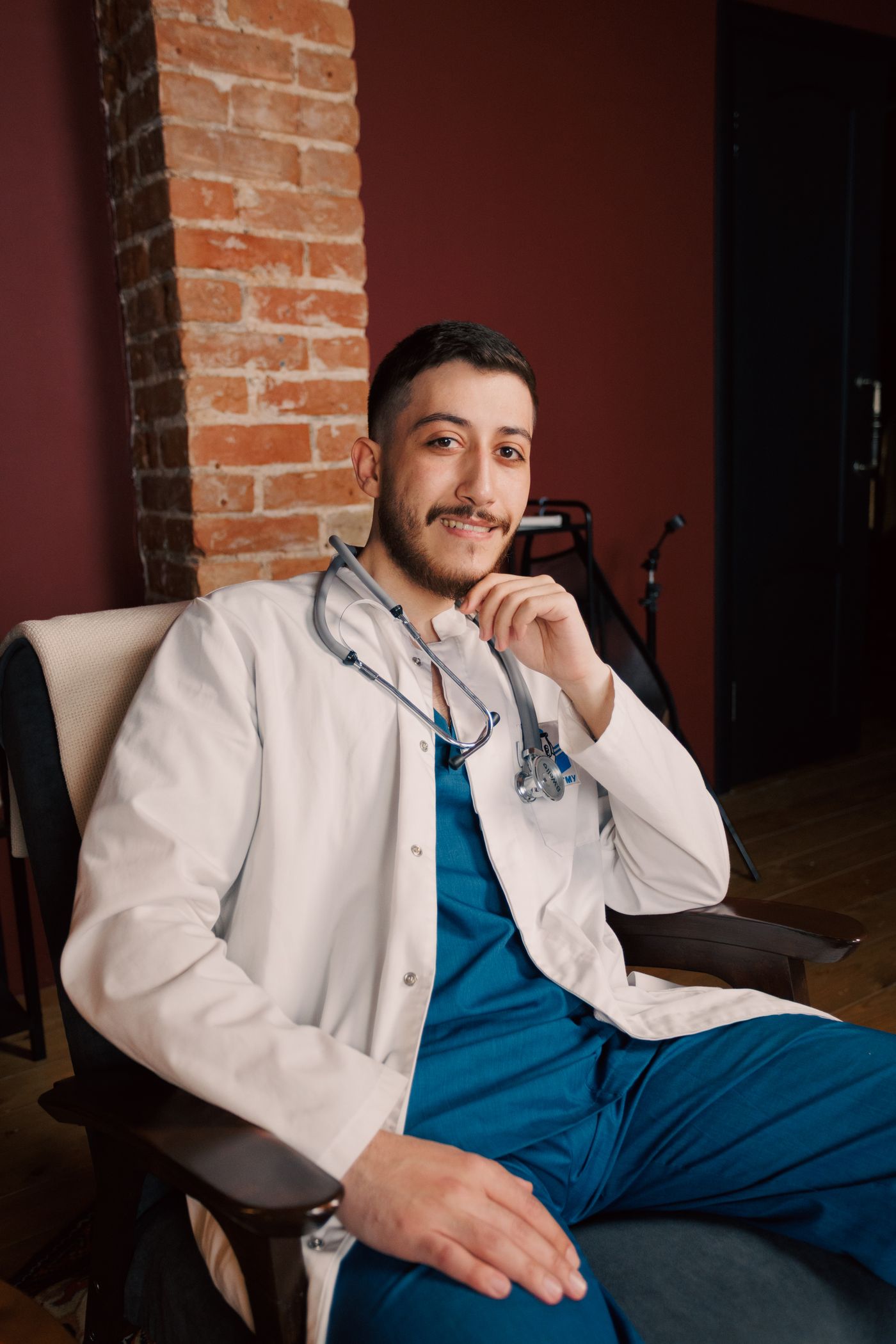 Pharmacist reviewing medications
